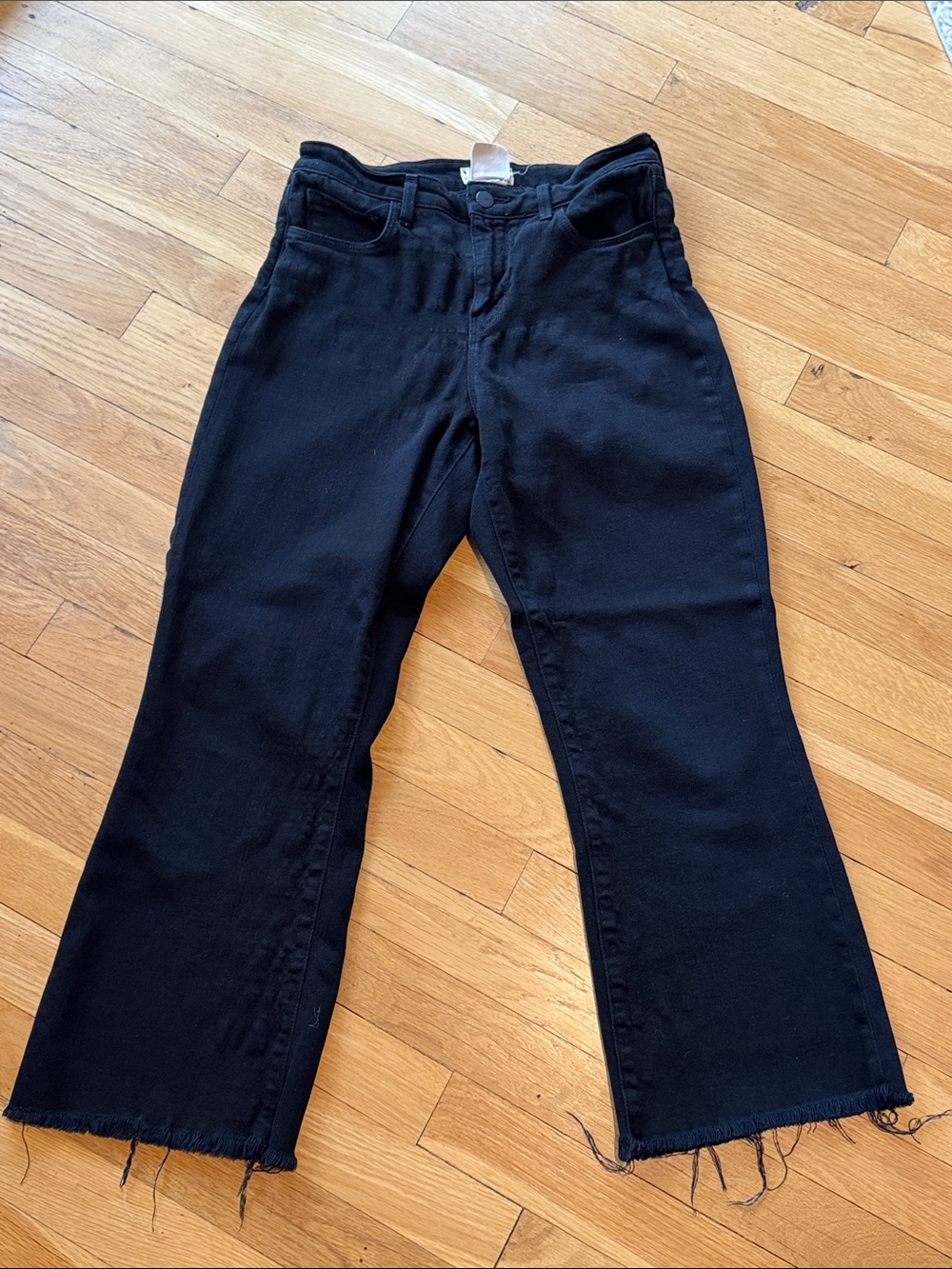 L’Agence Black High-Rise Bell Jeans